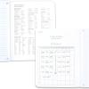 imageFive Star Composition Book  Study App 4 Pack Wide Ruled Paper 712quot x 934quot 80 Sheets Forest Green Tidewater Blue Fire Red and Harvest Yellow 950033BECMWide Ruled