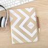 imageFive Star Composition Book College Ruled Paper 712quot x 934quot 80 Sheets Hardcover Lilac and Metallic Gold Arches 850111FAMZMetallic Gold Geo