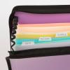 imageFive Star Expanding File Organizer  Study App 7Pocket Accordian File Organizer Zipper Closure Holds 812quot x 11quot Paper Amethyst Purple 350099GECMAmethyst Purple