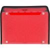 imageFive Star Expanding File Organizer  Study App 7Pocket Accordian File Organizer Zipper Closure Holds 812quot x 11quot Paper Amethyst Purple 350099GECMFire Red