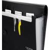 imageFive Star Expanding File Organizer 6Pocket Accordian File Organizer Bungee Closure Holds 812quot x 11quot Paper White 350100EECMBlack