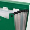 imageFive Star Expanding File Organizer 6Pocket Accordian File Organizer Bungee Closure Holds 812quot x 11quot Paper White 350100EECMForest Green