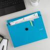 imageFive Star Expanding File Organizer 6Pocket Accordian File Organizer Bungee Closure Holds 812quot x 11quot Paper White 350100EECMTidewater Blue