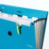 imageFive Star Expanding File Organizer 6Pocket Accordian File Organizer Bungee Closure Holds 812quot x 11quot Paper White 350100EECMTidewater Blue