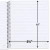 imageFive Star Interactive Notetaking Spiral Notebooks 3 Pack 1Subject Wide Ruled Paper 11quot x 812quot 100 Sheets Black Amethyst Purple Harvest Yellow 929985ECMRed  Blue  Yellow