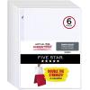 imageFive Star Loose Leaf Paper  Study App 6 Pack Notebook Paper Graph Ruled Paper 812quot x 11quot 80 Sheets per Pack Reinforced Filler Paper Fights Ink Bleed 1700286 Pack