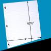 imageFive Star Loose Leaf Paper 6 Pack Notebook Paper Wide Ruled Filler Paper Reinforced Fights Ink Bleed 8 x 105 80 Sheets per Pack 1500253 Pack