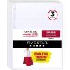 imageFive Star Loose Leaf Paper 6 Pack Notebook Paper Wide Ruled Filler Paper Reinforced Fights Ink Bleed 8 x 105 80 Sheets per Pack 1500253 Pack