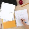 imageFive Star Spiral Notebook  Study App 1 Subject College Ruled Paper 812quot x 11quot 100 Sheets Fights Ink Bleed Water Resistant Cover Pacific Blue 72565White