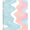 imageFive Star Spiral Notebook  Study App 1 Subject Wide Ruled 8quot x 1012quot 80 Sheets Fights Ink Bleed Water Resistant Cover Pastel Stripes 930209FECM2Pack Pastels