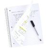 imageFive Star Spiral Notebook  Study App 1 Subject Wide Ruled Paper 8quot x 1012quot 100 Sheets Fights Ink Bleed Water Resistant Cover Amethyst Purple 72351Red