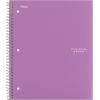 imageFive Star Spiral Notebook  Study App 1 Subject Wide Ruled Paper 8quot x 1012quot 100 Sheets Fights Ink Bleed Water Resistant Cover Amethyst Purple 72351Purple