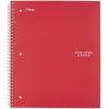imageFive Star Spiral Notebook  Study App 1 Subject Wide Ruled Paper 8quot x 1012quot 100 Sheets Fights Ink Bleed Water Resistant Cover Amethyst Purple 72351Red