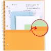 imageFive Star Spiral Notebook  Study App 12 Pack 1 Subject Graph Ruled Paper 812quot x 11quot 100 Sheets Purple Orange Green Blue Gray Black 38630