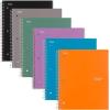 imageFive Star Spiral Notebook  Study App 12 Pack 1 Subject Graph Ruled Paper 812quot x 11quot 100 Sheets Purple Orange Green Blue Gray Black 38630