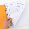 imageFive Star Spiral Notebook  Study App 12 Pack 1 Subject Graph Ruled Paper 812quot x 11quot 100 Sheets Purple Orange Green Blue Gray Black 38630