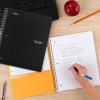 imageFive Star Spiral Notebook  Study App 2 Pack 3 Subject College Ruled Paper 812quot x 11quot 150 Sheets Fights Ink Bleed Water Resistant Cover Black Green 820191Black  White
