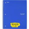 imageFive Star Spiral Notebook  Study App 3 Pack 3 Subject Wide Ruled Paper 8quot x 1012quot Tidewater Blue Fire Red Black 930081Green  Purple  Blue