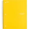 imageFive Star Spiral Notebook  Study App 3 Subject Wide Ruled Paper 8quot x 1012quot 150 Sheets Fights Ink Bleed Water Resistant Cover Tidewater Blue 7318409 Yellow