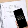 imageFive Star Spiral Notebook  Study App 3 Subject Wide Ruled Paper 8quot x 1012quot 150 Sheets Fights Ink Bleed Water Resistant Cover Tidewater Blue 73184Black