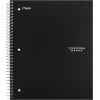 imageFive Star Spiral Notebook  Study App 3 Subject Wide Ruled Paper 8quot x 1012quot 150 Sheets Fights Ink Bleed Water Resistant Cover Tidewater Blue 73184Black