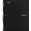 imageFive Star Spiral Notebook  Study App 3 Subject Wide Ruled Paper 8quot x 1012quot 150 Sheets Fights Ink Bleed Water Resistant Cover Tidewater Blue 73184Black