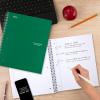imageFive Star Spiral Notebook  Study App 3 Subject Wide Ruled Paper 8quot x 1012quot 150 Sheets Fights Ink Bleed Water Resistant Cover Tidewater Blue 73184Green