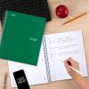 imageFive Star Spiral Notebook  Study App 3 Subject Wide Ruled Paper 8quot x 1012quot 150 Sheets Fights Ink Bleed Water Resistant Cover Tidewater Blue 73184Green