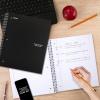 imageFive Star Spiral Notebook  Study App 3 Subject Wide Ruled Paper 8quot x 1012quot 150 Sheets Fights Ink Bleed Water Resistant Cover Tidewater Blue 73184Black