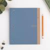imageFive Star Spiral Notebook  Study App 4 Pack 1 Subject Recycled College Ruled Paper 812quot x 11quot 100 Sheets Fights Ink Bleed Zion Clay Olympic Green and Glacier Blue 820046