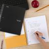 imageFive Star Spiral Notebook  Study App 5 Subject College Ruled Paper 812quot x 11quot 200 Sheets Fights Ink Bleed Water Resistant Cover Black 72081Black