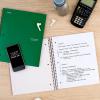 imageFive Star Spiral Notebook  Study App 5 Subject College Ruled Paper 812quot x 11quot 200 Sheets Fights Ink Bleed Water Resistant Cover Black 72081Green
