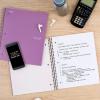 imageFive Star Spiral Notebook  Study App 5 Subject College Ruled Paper 812quot x 11quot 200 Sheets Fights Ink Bleed Water Resistant Cover Black 72081Purple