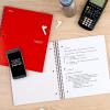 imageFive Star Spiral Notebook  Study App 5 Subject College Ruled Paper 812quot x 11quot 200 Sheets Fights Ink Bleed Water Resistant Cover Black 72081Red