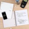 imageFive Star Spiral Notebook  Study App 5 Subject College Ruled Paper 812quot x 11quot 200 Sheets Fights Ink Bleed Water Resistant Cover Black 72081White
