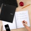 imageFive Star Spiral Notebook  Study App 5 Subject Wide Ruled Paper 8quot x 1012quot 200 Sheets Fights Ink Bleed Water Resistant Cover Black 72045Black