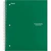 imageFive Star Spiral Notebook  Study App 5 Subject Wide Ruled Paper 8quot x 1012quot 200 Sheets Fights Ink Bleed Water Resistant Cover Black 72045Forest Green