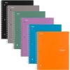 imageFive Star Spiral Notebook  Study App 6 Pack 1 Subject Graph Ruled Paper 812quot x 11quot 100 Sheets Fights Ink Bleed Water Resistant Cover Assorted Colors 735496 Count pack of 1