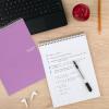 imageFive Star Top Spiral Notebook  Study App 1 Subject College Ruled Notepad 812quot x 11quot 100 Sheets Fights Ink Bleed Water Resistant Cover Seaglass Green 820058CECMAmethyst Purple