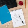 imageFive Star Top Spiral Notebook  Study App 1 Subject College Ruled Notepad 812quot x 11quot 100 Sheets Fights Ink Bleed Water Resistant Cover Seaglass Green 820058CECMTidewater Blue