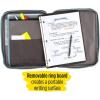 imageFive Star Zipper Binder 1 Inch 3Ring Binder with Round Rings CarryAll with Pockets and 4Tab Dividers 375 Sheet Capacity BlackGray 29092IT8GrayMint