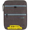 imageFive Star Zipper Binder 1 Inch 3Ring Binder with Round Rings CarryAll with Pockets and 4Tab Dividers 375 Sheet Capacity BlackGray 29092IT8GrayMint