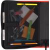 imageFive Star Zipper Binder 112 Inch 3Ring Binder with Round Rings 3Pocket Expanding File 500 Sheet Capacity Fire Red 72206Red