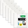 imageFive Star 3Ring Binder  Study App 6 Pack 112 Inch Binder with D Rings and Customizable Clear View Cover 375 Sheet Capacity Assorted Colors 26146023White