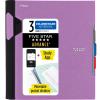 imageFive Star Advance Spiral Notebook  Study App 3 Subject College Ruled Paper 812quot x 11quot 150 Sheets Spiral Guard Movable Tabbed Dividers Pacific Blue 73138Amethyst Purple