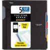 imageFive Star Advance Spiral Notebook  Study App 5 Subject College Ruled Paper 812quot x 11quot 200 Sheets Spiral Guard Movable Tabbed Dividers Pacific Blue 73150Black
