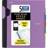 imageFive Star Advance Spiral Notebook  Study App 5 Subject College Ruled Paper 812quot x 11quot 200 Sheets Spiral Guard Movable Tabbed Dividers Pacific Blue 73150Amethyst Purple