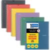 imageFive Star Interactive Notetaking Spiral Notebook 6 Pack 1 Subject College Ruled Paper 812quot x 11quot 100 Sheets Fights Ink Bleed Customizable Water Resistant Cover Assorted Colors 820043Red  Green  Blue  Purple  Black  Yellow