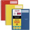 imageFive Star Interactive Notetaking Spiral Notebooks 3 Pack 1Subject Wide Ruled Paper 11quot x 812quot 100 Sheets Black Amethyst Purple Harvest Yellow 929985ECMRed  Blue  Yellow