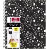 imageFive Star Spiral Notebook  Study App 1 Subject Wide Ruled 8quot x 1012quot 80 Sheets Fights Ink Bleed Water Resistant Cover Pastel Stripes 930209FECMBlack Glow